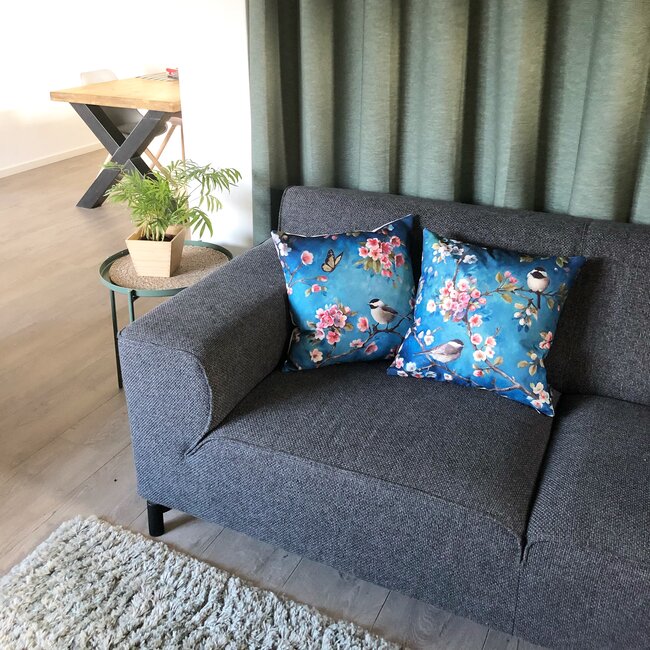 Parus Major #1 Kissenbezug | 45x45 cm | Baumwolle/Leinen