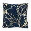 Gek op kussens! Velvet Marble Darkblue | 45 x 45 cm | Kussenhoes | Polyester