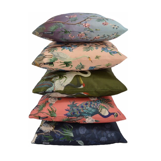 Chinese Herons | 45 x 45 cm | Kussenhoes | Katoen/Linnen