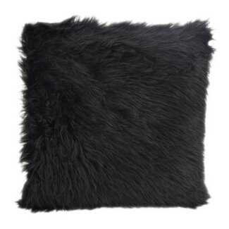 Gek op kussens! Full Black Fur | 45 x 45 cm | Kussenhoes | Polyester