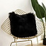 Full Black Fur | 45 x 45 cm | Kussenhoes | Polyester