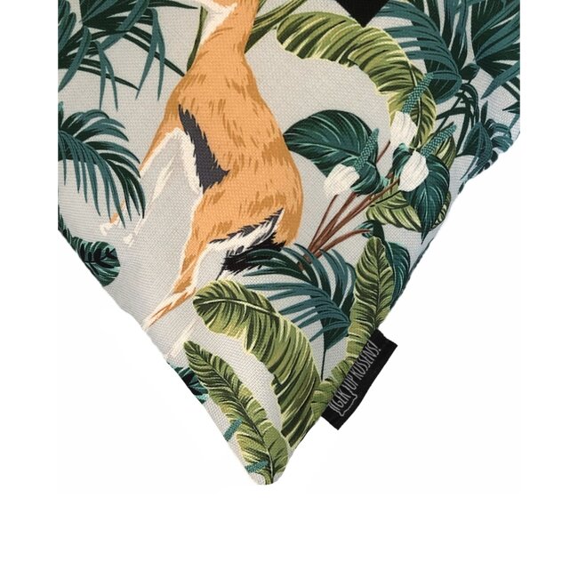 Animal Jungle Kissenbezug | 45x45 cm | Baumwolle/Leinen