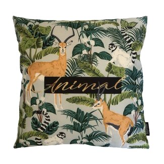 Gek op kussens! Animal Jungle Kissenbezug | 45x45 cm | Baumwolle/Leinen