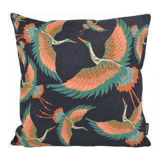 Gek op kussens! Kraanvogel #3 | 45 x 45 cm | Kussenhoes | Katoen/Polyester