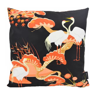 Gek op kussens! Kraanvogel #4 Kussenhoes | 45x45 cm | Katoen/Polyester