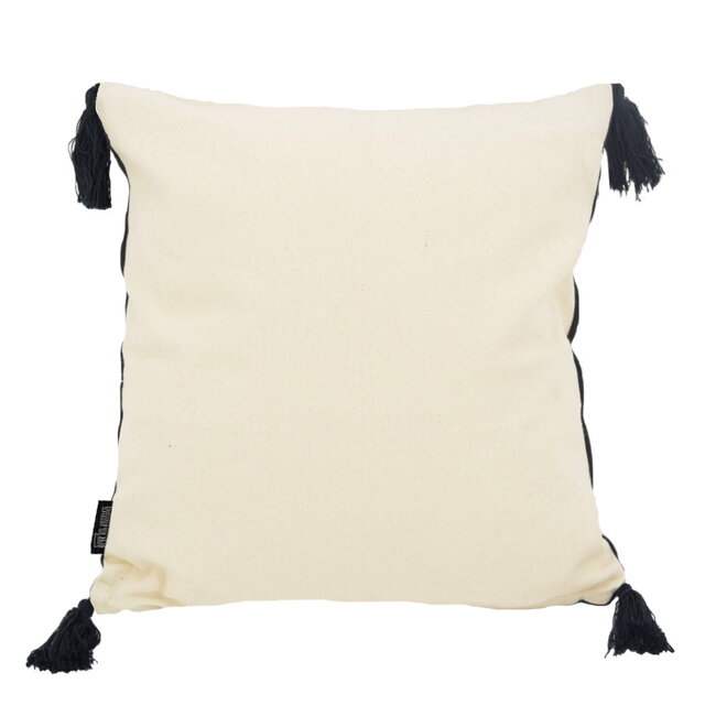 Boho Kaya Black Kissenbezug | 40x40 cm | Baumwolle