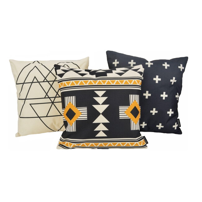 Nordic Prism Kussenhoes | 45x45 cm | Katoen/Linnen