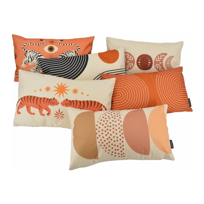 Irina Asian Tiger | 30 x 50 cm | Kussenhoes | Katoen/Linnen