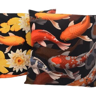 Koi Waterlily Kussenhoes | 45x45 cm | Katoen/Polyester