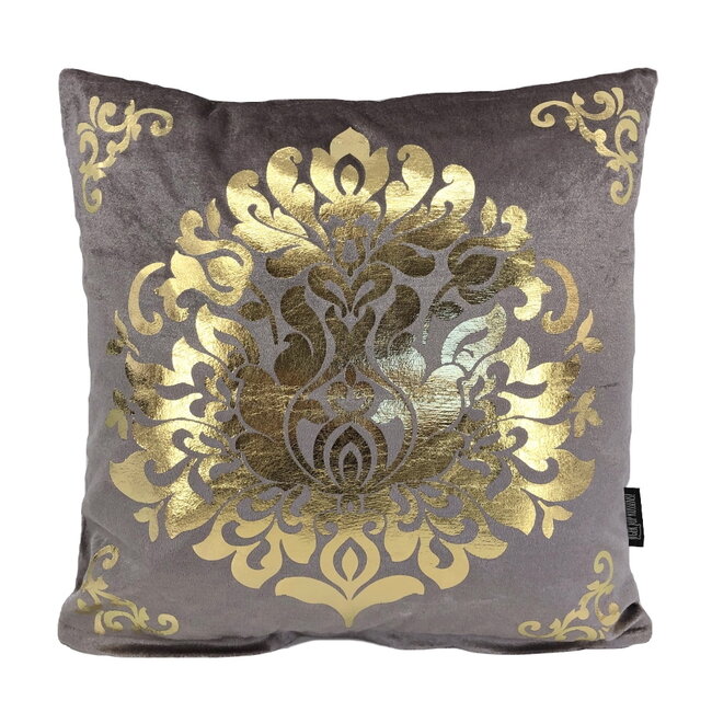 Oriental Grey-Lilac / Gold | 45 x 45 cm | Kussenhoes | Polyester