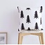 Black Trees Kissenbezug | 45x45 cm | Baumwolle/Polyester