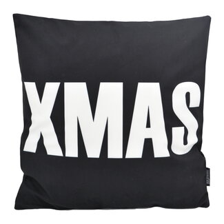 Gek op kussens! XMAS Black Kissenbezug | 45x45 cm | Baumwolle/Polyester