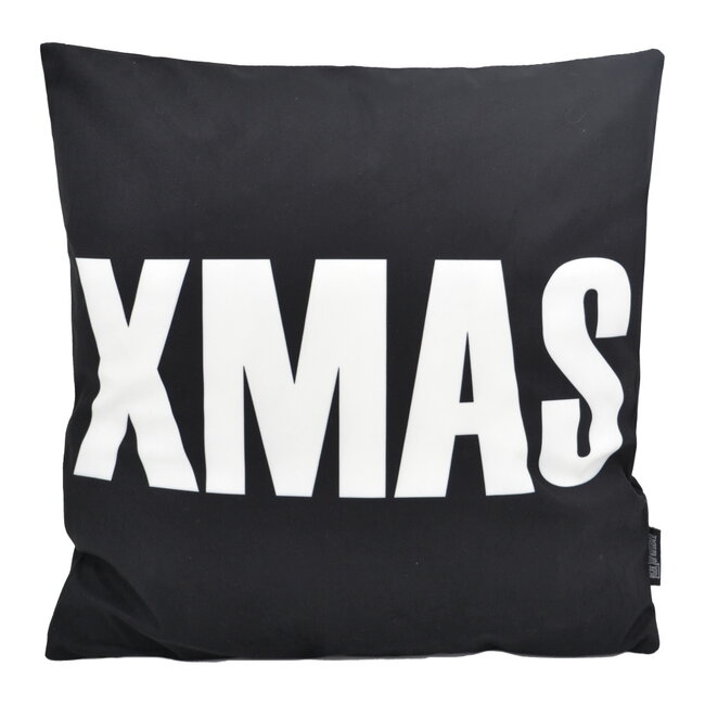 XMAS Black | 45 x 45 cm | Kussenhoes | Katoen/Polyester
