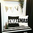 XMAS Black | 45 x 45 cm | Kussenhoes | Katoen/Polyester