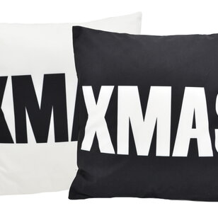 XMAS White Kussenhoes | 45x45 cm | Katoen/Polyester
