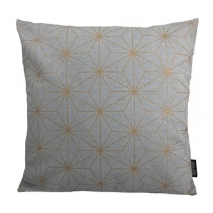 Nadal Grey/Gold Kussenhoes | 45x45 cm | Katoen