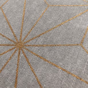 Nadal Grey/Gold Kussenhoes | 45x45 cm | Katoen