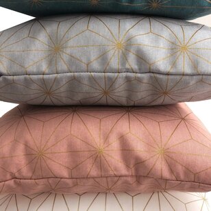 Nadal White/Gold Kussenhoes | 45x45 cm | Katoen