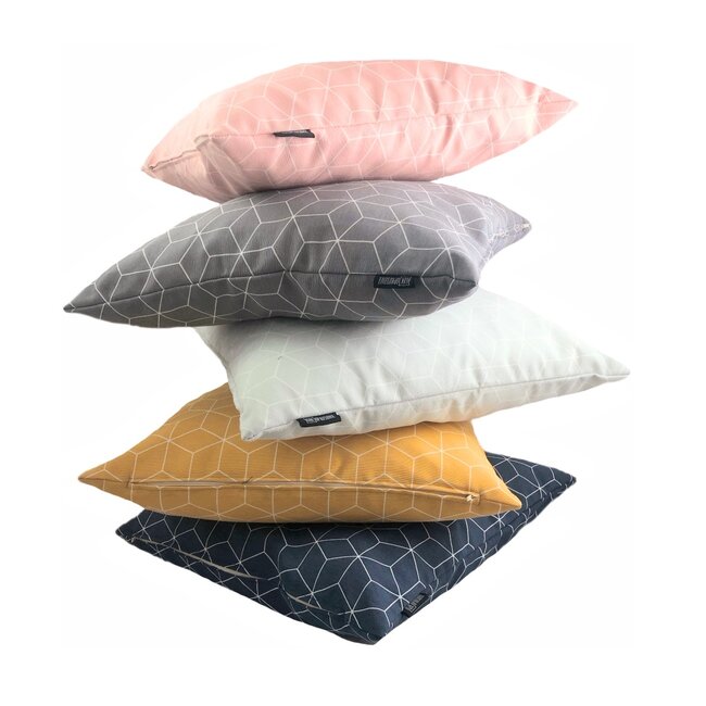 Geometric Mint Kissenbezug | 45x45 cm | Baumwolle/Polyester