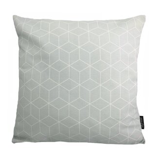 Gek op kussens! Geometric Mint Kussenhoes | 45x45 cm | Katoen/Polyester