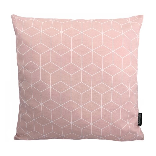 Geometric Light Pink | 45 x 45 cm | Kussenhoes | Katoen