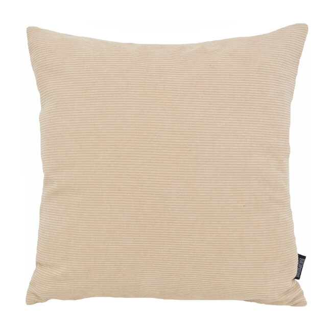 Coco Beige Ribfluweel | 45 x 45 cm | Kussenhoes | Ribfluweel