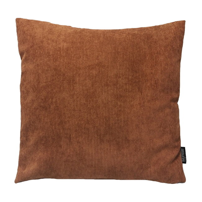 Coco Cognac Ribfluweel | 45 x 45 cm | Kussenhoes | Ribfluweel