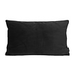 Velvet Zwart Kussenhoes | 30x50 cm | Polyester