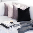Velvet Zwart Kussenhoes | 45x45 cm | Polyester