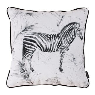 Gek op kussens! Velvet Zebra | 45 x 45 cm | Kussenhoes | Velvet/Polyester