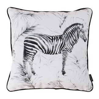 Gek op kussens! Velvet Zebra Kissenbezug | 45x45 cm | Samt/Polyester