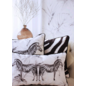 Velvet Zebra Kussenhoes | 45x45 cm | Velvet/Polyester