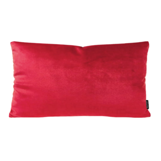 Gek op kussens! Velvet Rood Long | 30 x 50 cm | Kussenhoes | Polyester