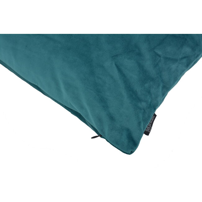 Velvet Petrol Kussenhoes | 30x50 cm | Polyester