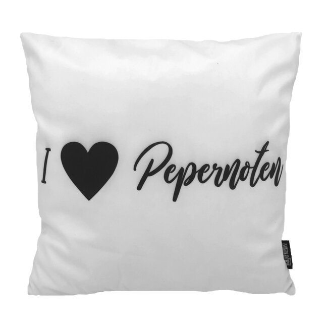 I LOVE Pepernoten | 45 x 45 cm | Kussenhoes | Katoen/Polyester