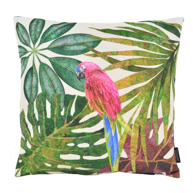 Velvet Parrot Jungle | 45 x 45 cm | Kussenhoes | Velvet/Polyester