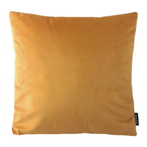 Gespierd leer kapok Velvet Oranje / Goud | 45 x 45 cm | Kussenhoes | Polyester | Gek op kussens!