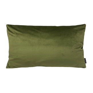 Gek op kussens! Velvet Olijfgroen Long | 30 x 50 cm | Kussenhoes | Polyester