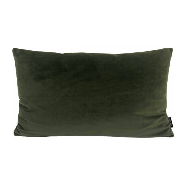 Velvet Legergroen Long | 30 x 50 cm | Kussenhoes | Polyester