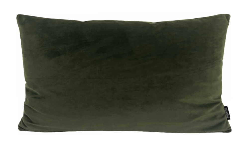 Effectief Monarch dwaas Velvet Legergroen Long | 30 x 50 cm | Kussenhoes | Polyester | Gek op  kussens!