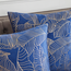 Velvet Leaves Long Blauw | 30 x 50 cm | Kussenhoes | Polyester