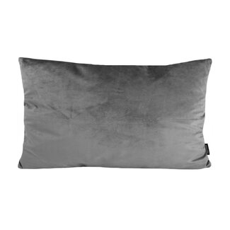 Gek op kussens! Velvet Grau Kissenbezug | 30x50 cm | Polyester