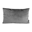 Gek op kussens! Velvet Grau Kissenbezug | 30x50 cm | Polyester