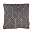 Gek op kussens! Velvet Graphic Pink Kussenhoes | 45x45 cm | Velvet/Polyester