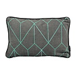 Velvet Graphic Green Kussenhoes | 30x50 cm | Velvet/Polyester