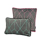 Velvet Graphic Green Kussenhoes | 30x50 cm | Velvet/Polyester