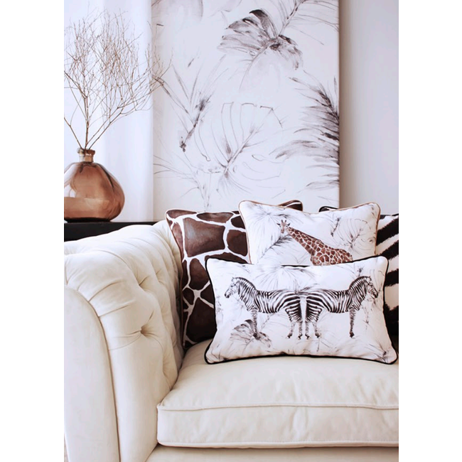 Velvet Giraffe Kissenbezug | 45x45 cm | Samt/Polyester