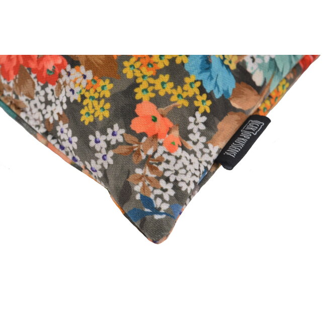 Velvet Flowers 2 Kissenbezug | 45x45 cm | Samt/Polyester