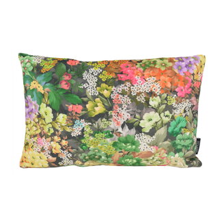 Gek op kussens! Velvet Flowers 1 Kissenbezug | 30x50 cm | Samt/Polyester