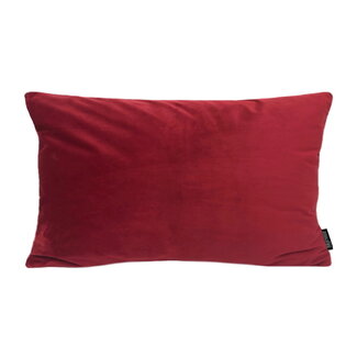 Gek op kussens! Velvet Donkerrood Long | 30 x 50 cm | Kussenhoes | Polyester